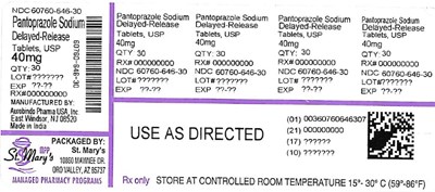 656 (Pantoprazole 60760 646 30)